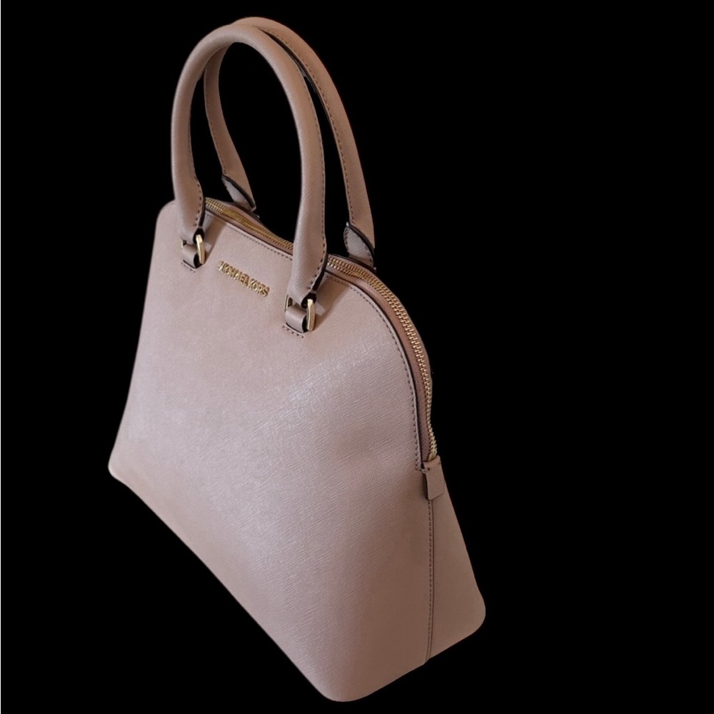 Expires in five hours Michael Kors Tan -Pink Satchel - Picture 11 of 14